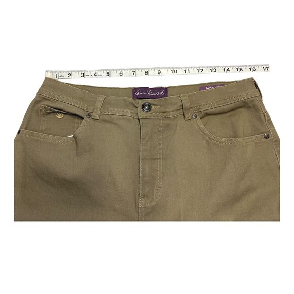 Gloria Vanderbilt Amanda Jeans Women's 14 Beige 5-Pockets High-Rise Straight Leg - Picture 5 of 8